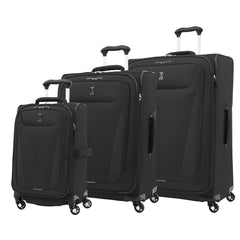 Travelpro Maxlite 5 Softside Expandable Luggage with 4 Spinner Wheels, Lightweight Suitcase, Men and Women ( Black , 3-Piece Set (21/25/29) ) Black 3 Piece Set 21 25 29 U1