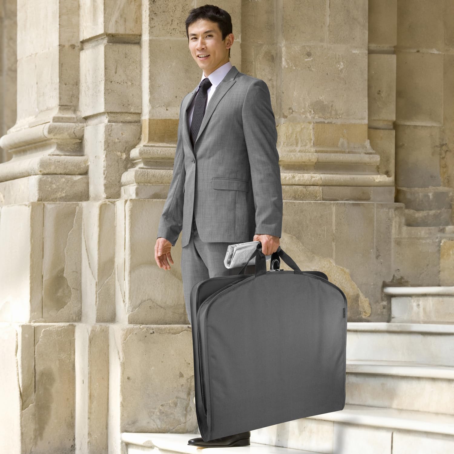 WallyBags 40" Deluxe Travel Garment Bag ( Graphite , 40-inch ) Graphite 40 Inch U1