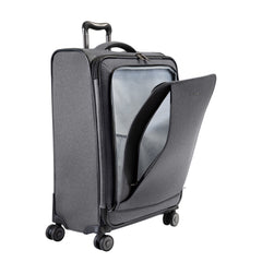 Ricardo Beverly Hills Malibu Bay 3.0 Softside, 4 Wheel Spinner, Lightweight Suitcase, Unisex, Stylish ( Gray , Carry-On 20-Inch ) Gray Carry On 20 Inch U2