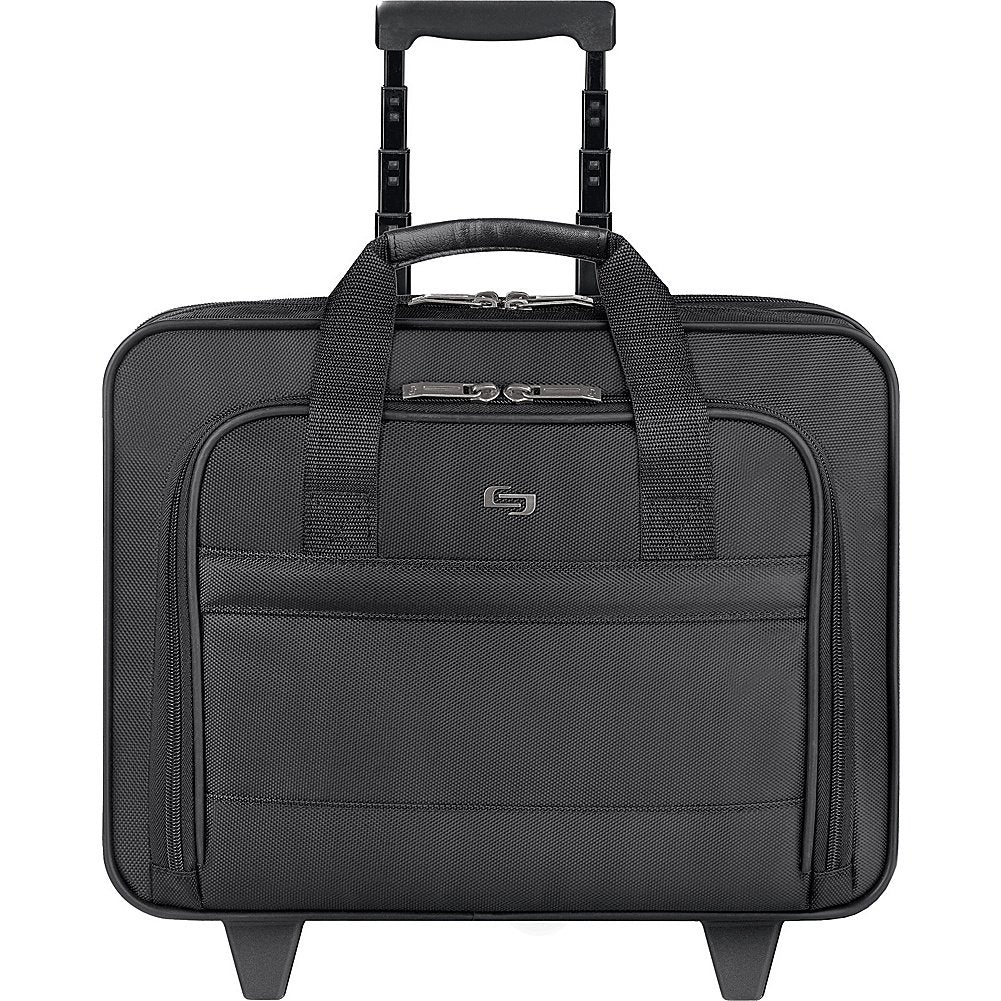 Solo Carnegie Rolling Laptop Bag, Black ( Black , One Size ) Black One Size U1