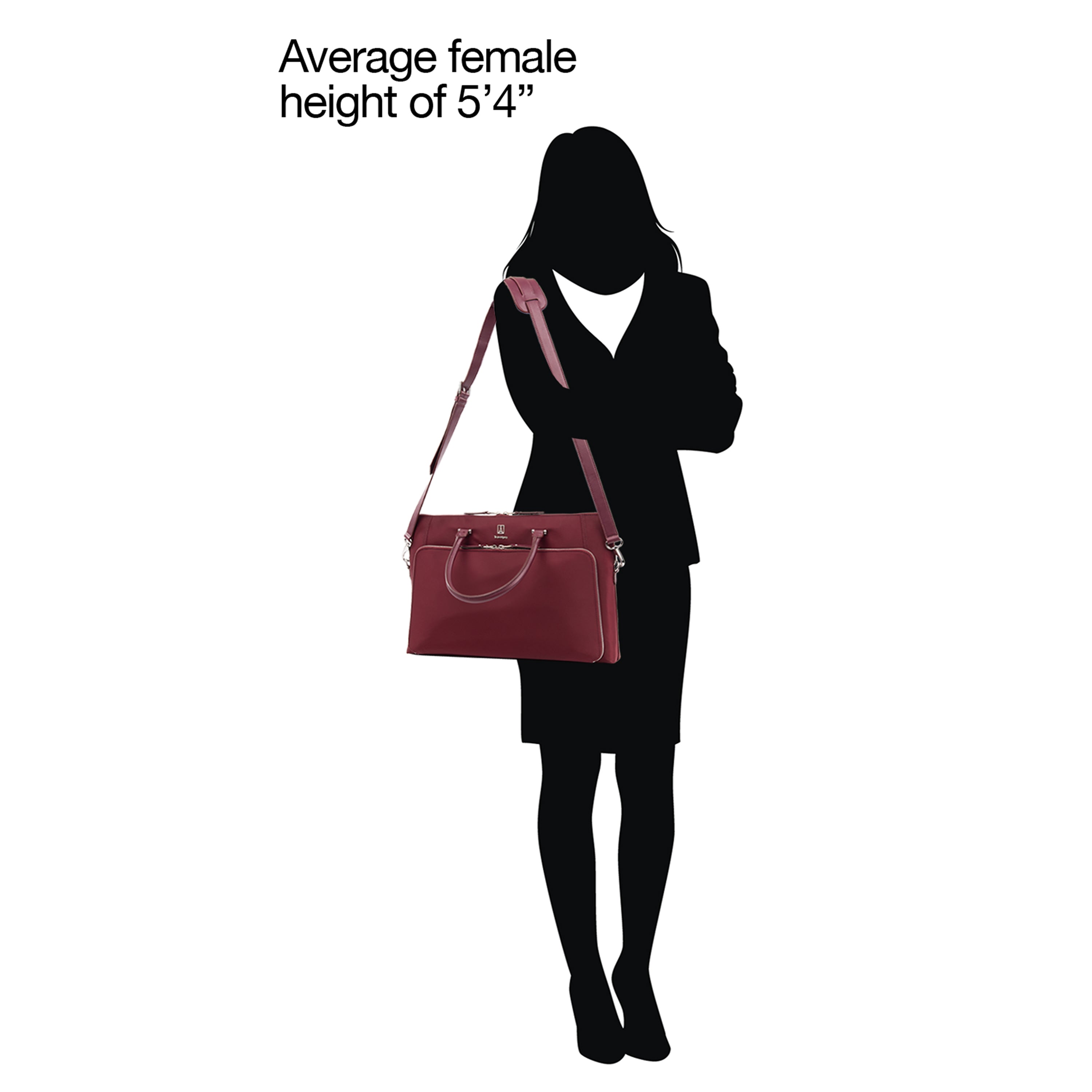 Travelpro Platinum Elite Women's Travel Briefcase, Fits up to 14 Inch Laptop, Work School Travel Bordeaux One Size U1
