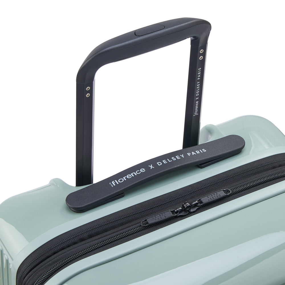 florence by mills x DELSEY PARIS Spin Me Away Expandable 20" Carry-On Spinner Upright ( Sage Green , 20" Carry-On Spinner ) Sage Green 20 Carry On Spinner U1