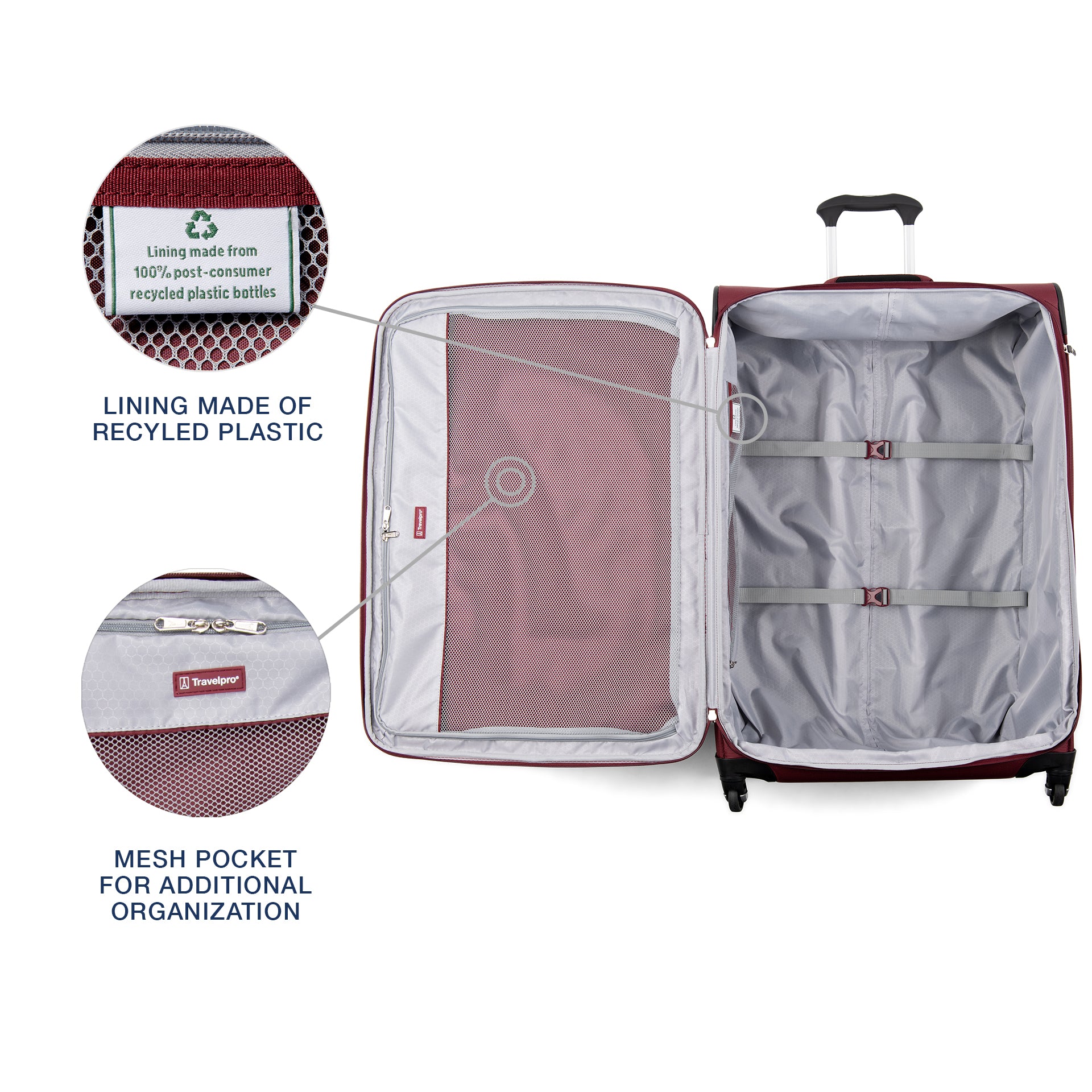 Travelpro Maxlite 5 Softside Expandable Luggage with 4 Spinner Wheels, Lightweight Suitcase, Men and Women U14