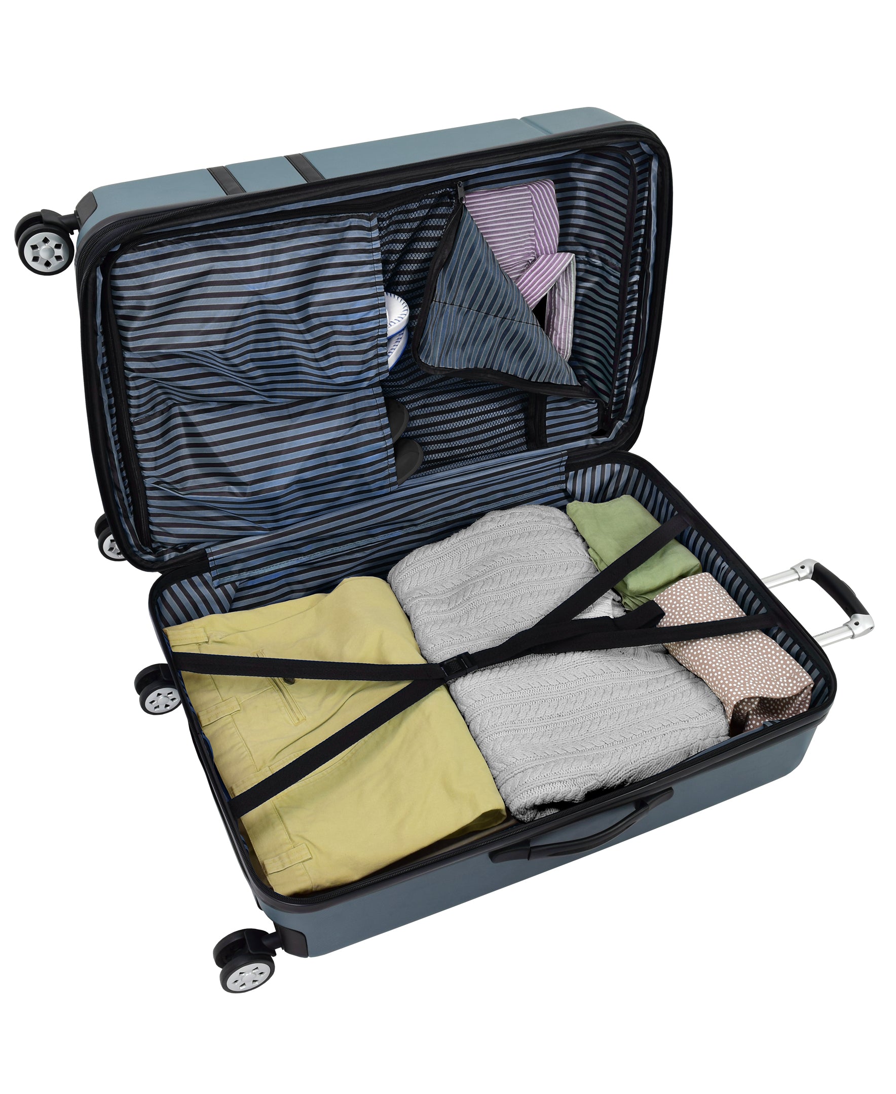 London Fog Southbury II 25" Hardside Spinner ( Slate Blue , One Size ) Slate Blue One Size U1