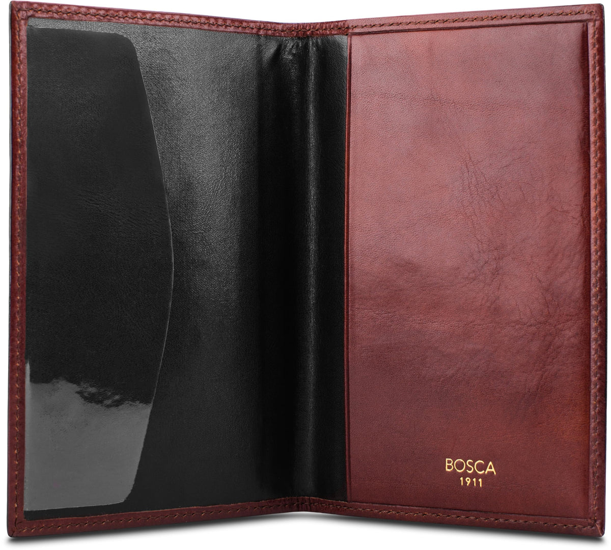 Bosca Old Leather Passport Case ( Dark Brown , One Size ) Dark Brown One Size U1