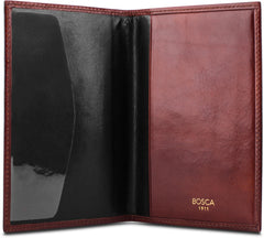 Bosca Old Leather Passport Case ( Dark Brown , One Size ) Dark Brown One Size U1