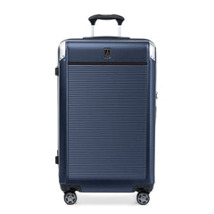 Travelpro Platinum Elite Hardside Expandable Spinner Wheel Luggage TSA Lock Hard Shell Polycarbonate Suitcase ( True Navy Blue , Checked- Large 28-Inch ) True Navy Blue Checked Large 28 Inch U3