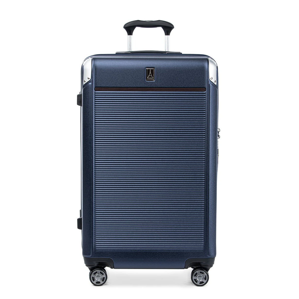 Travelpro Platinum Elite Hardside Expandable Spinner Wheel Luggage TSA Lock Hard Shell Polycarbonate Suitcase ( True Navy Blue , Checked- Large 28-Inch ) True Navy Blue Checked Large 28 Inch U4