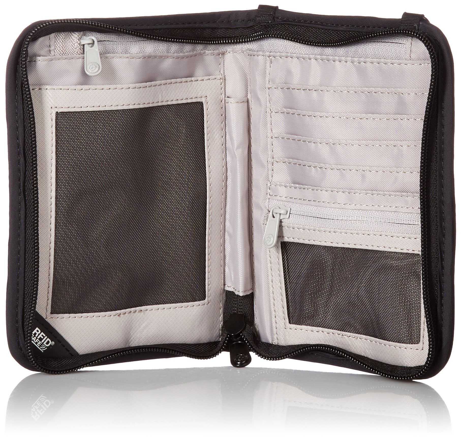 Pacsafe RFIDsafe V150 Anti theft RFID blocking compact organiser ( Black , One Size ) Black One Size U1