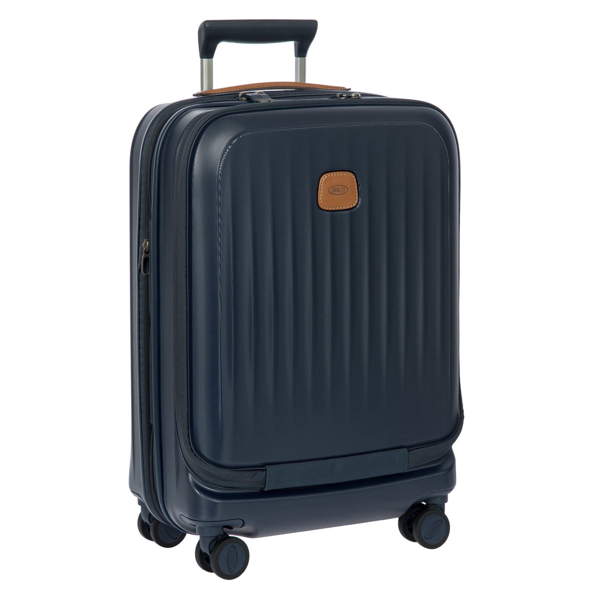 Bric's Taormina 21" Carry-on Expandable Spinner with Pocket ( Blue , One Size ) Blue One Size U1