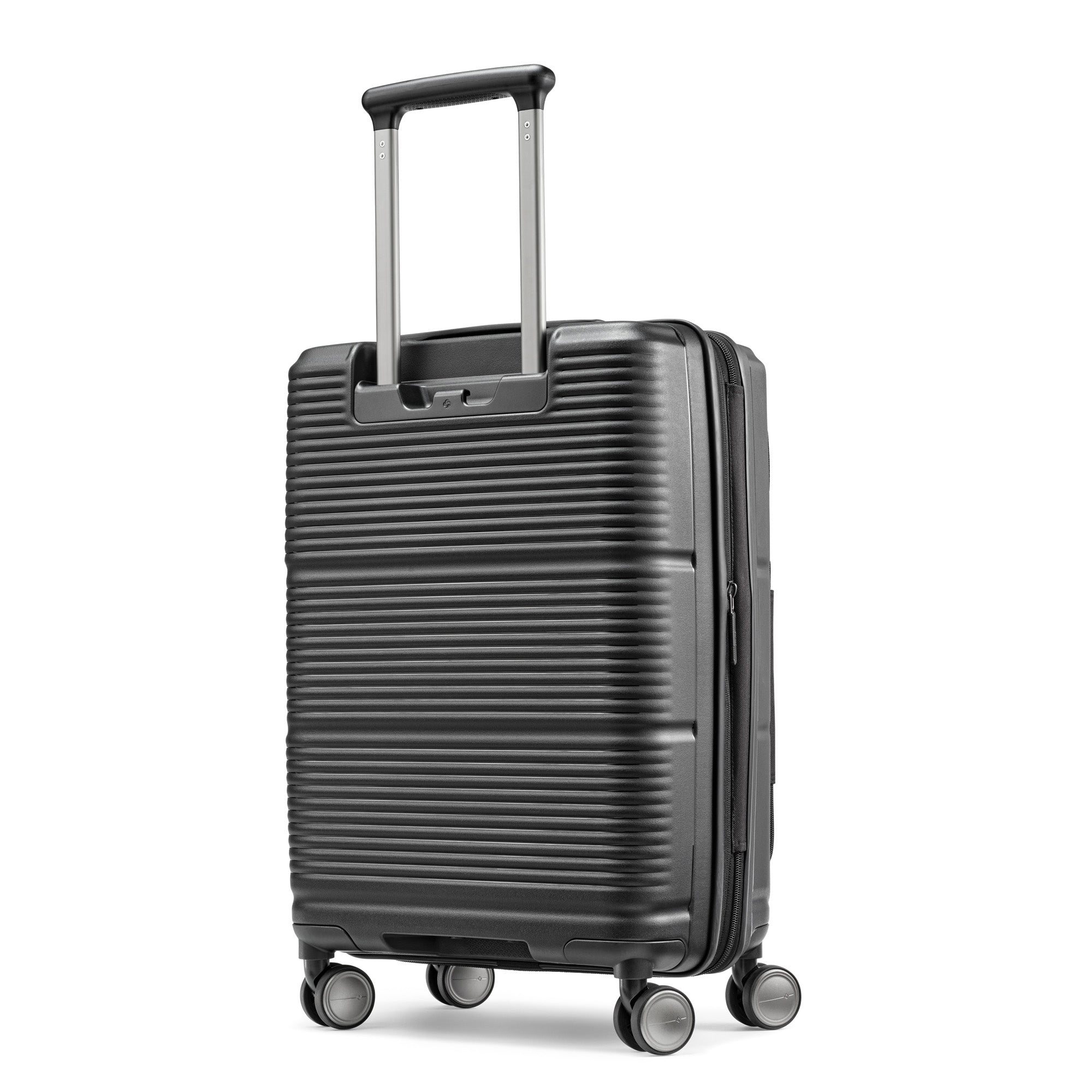 Samsonite Paralux Carry-On Luggage - Innovative Design - Quick Access Front Pocket - Dual Suspension Wheel Technology - TSA Lock - Expandable - Includes Removable Packing Cubes ( Black , Carry-On Spinner ) Black Carry On Spinner U1