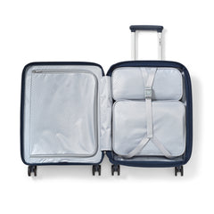 Samsonite Paralux Luggage - Innovative Design - Quick Access Front Pocket - Dual Suspension Wheel Technology - TSA Lock - Expandable - Includes Removable Packing Cubes ( Midnight Navy , Carry-On Spinner ) Midnight Navy Carry On Spinner U1