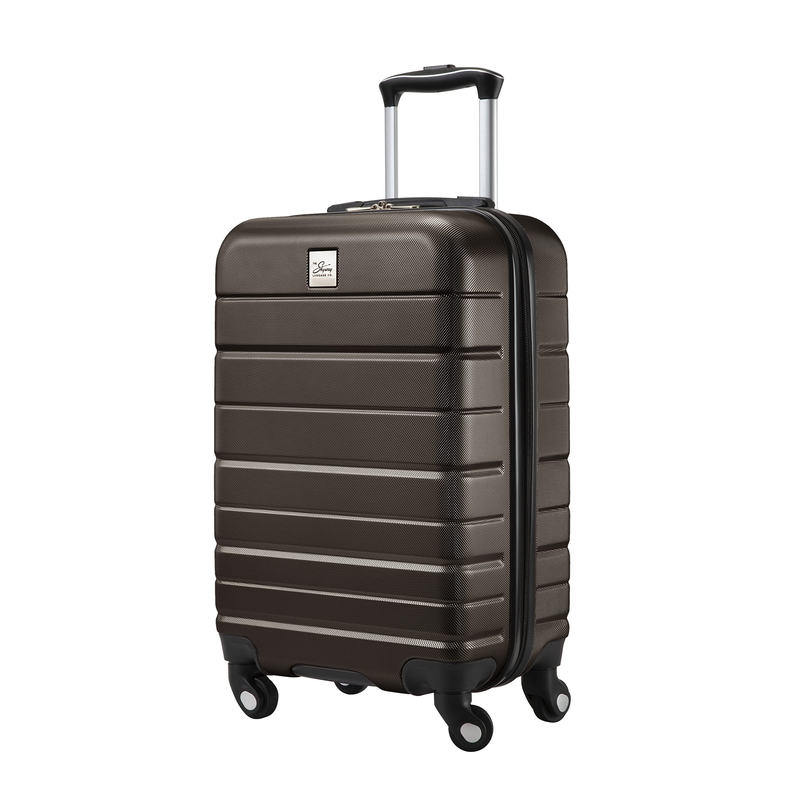 Skyway Epic 2.0 Hardside Lightweight and Durable ABS Shell Luggage, Spacious with Dual Spinning Wheels, Comfort Grip and Expandable, Men and Women ( Midnight , Carry-On 20-inch ) Midnight Carry On 20 Inch U1