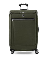 Travelpro Platinum Elite Softside Expandable Checked Luggage, 8 Wheel Spinner Large Suitcase, TSA Lock, Men and Women ( Pilot Green , Checked-Large 29-Inch ) Pilot Green Checked Large 29 Inch U4