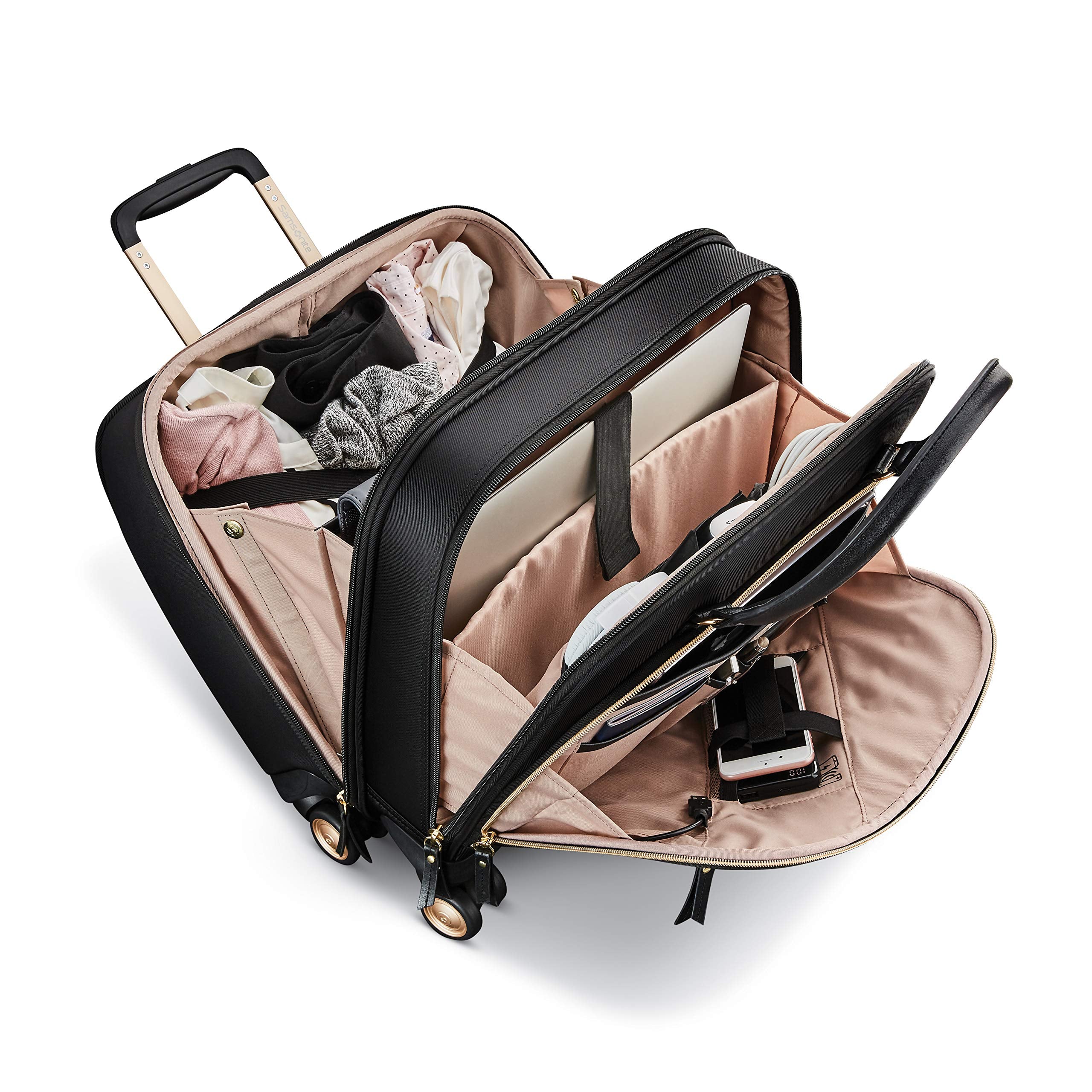 Samsonite Women's Mobile Solution Business ( Black , Spinner Mobile Office ) Black Spinner Mobile Office U5