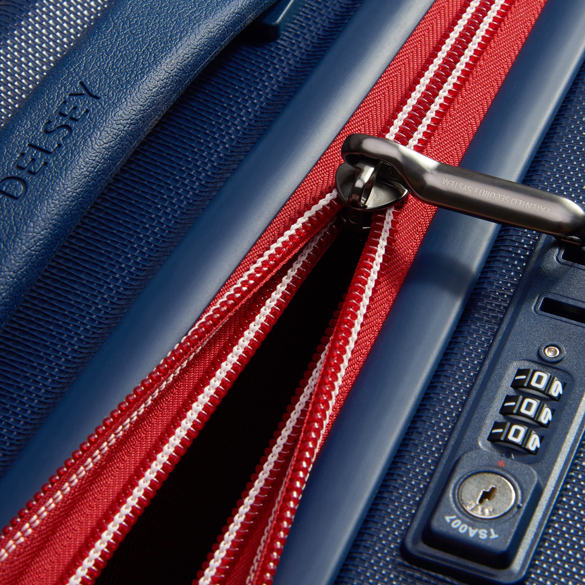 DELSEY Paris Chatelet Air 2.0 Hardside Luggage with Spinner Wheels ( Navy , Carry-on 21 Inch ) Navy Carry On 21 Inch U6