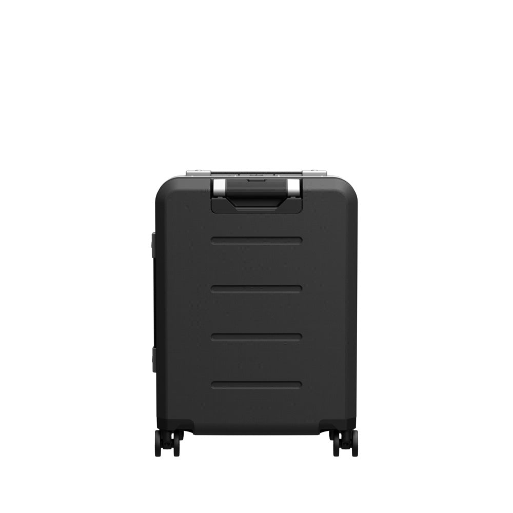 D_b_ Ramverk Pro Lightweight, Compact, Hard-Shell, 4-Wheel, Spinner Luggage Silver Front Access Carry On U1