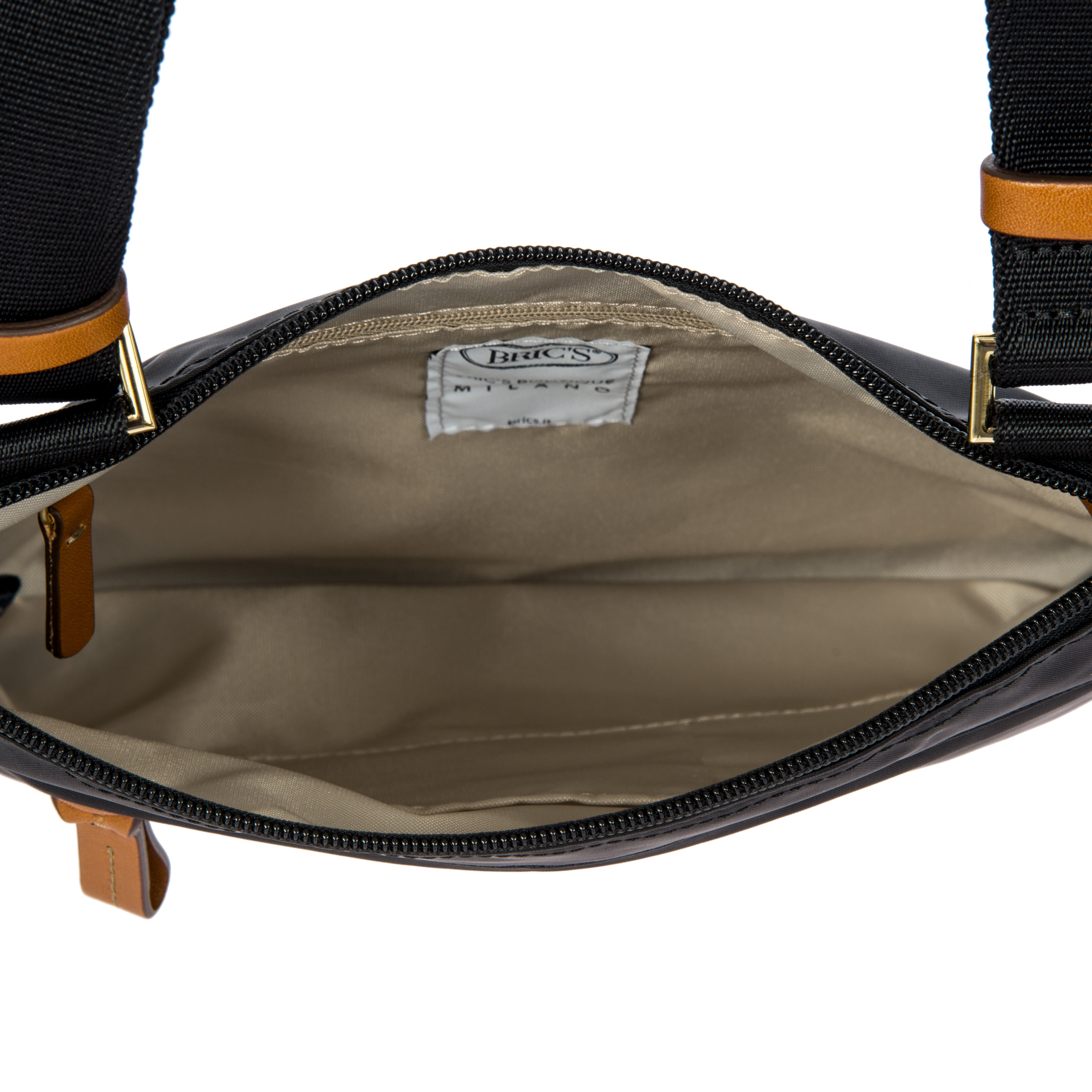 Bric's X-Bag Urban Crossbody ( Black/Tan , One Size ) Black/Tan One Size U1