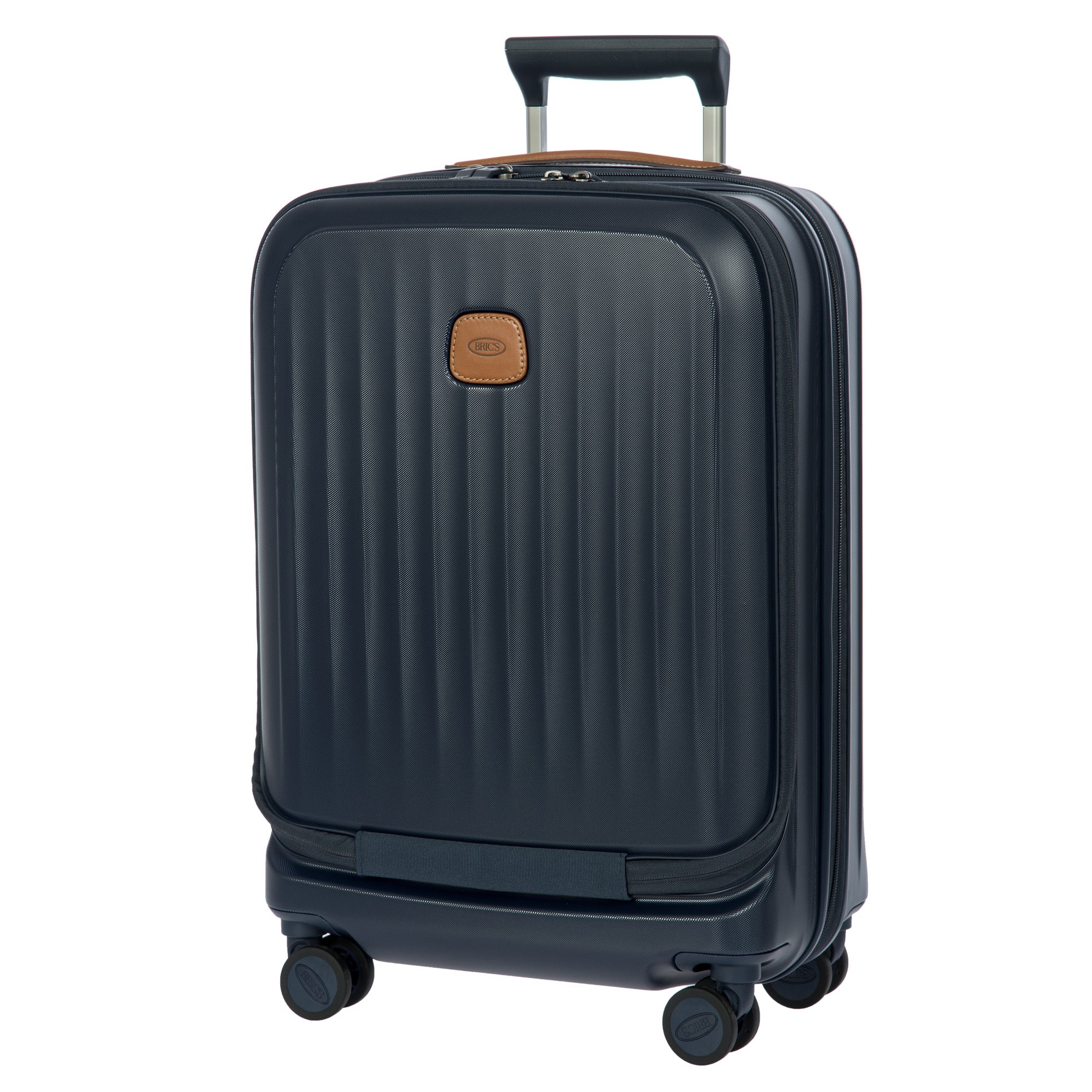 Bric's Taormina 21" Carry-on Expandable Spinner with Pocket ( Blue , One Size ) Blue One Size U1