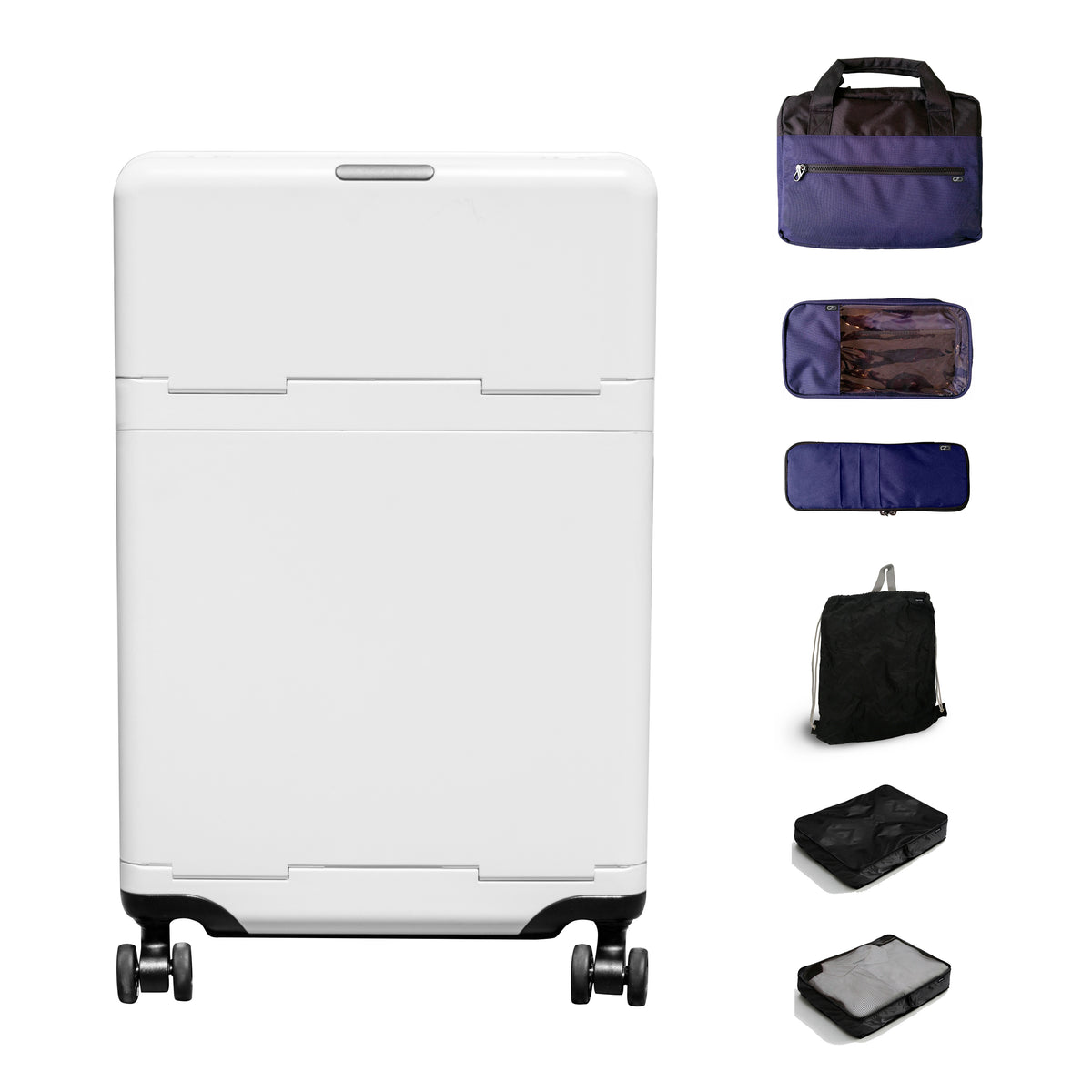 Barmes Design Carry-on Luggage including Laptop Satchel, Essentials Bag, Sorted Case U2