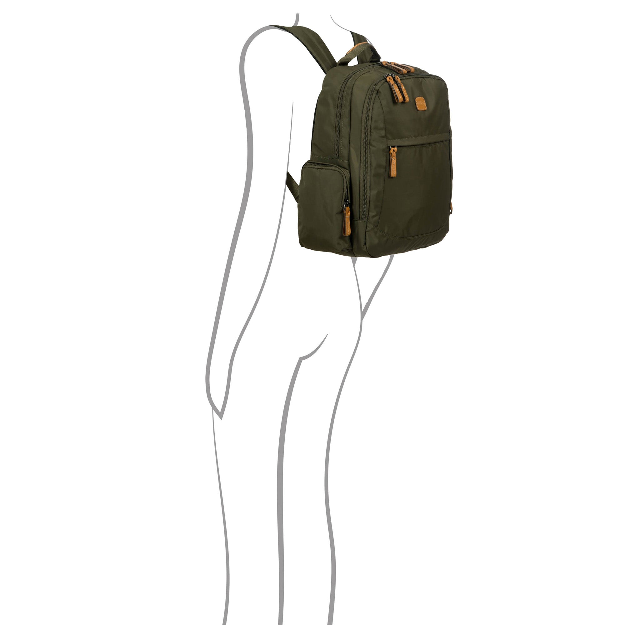 Bric's X-travel Nomad Backpack ( Olive , One Size ) Olive One Size U1