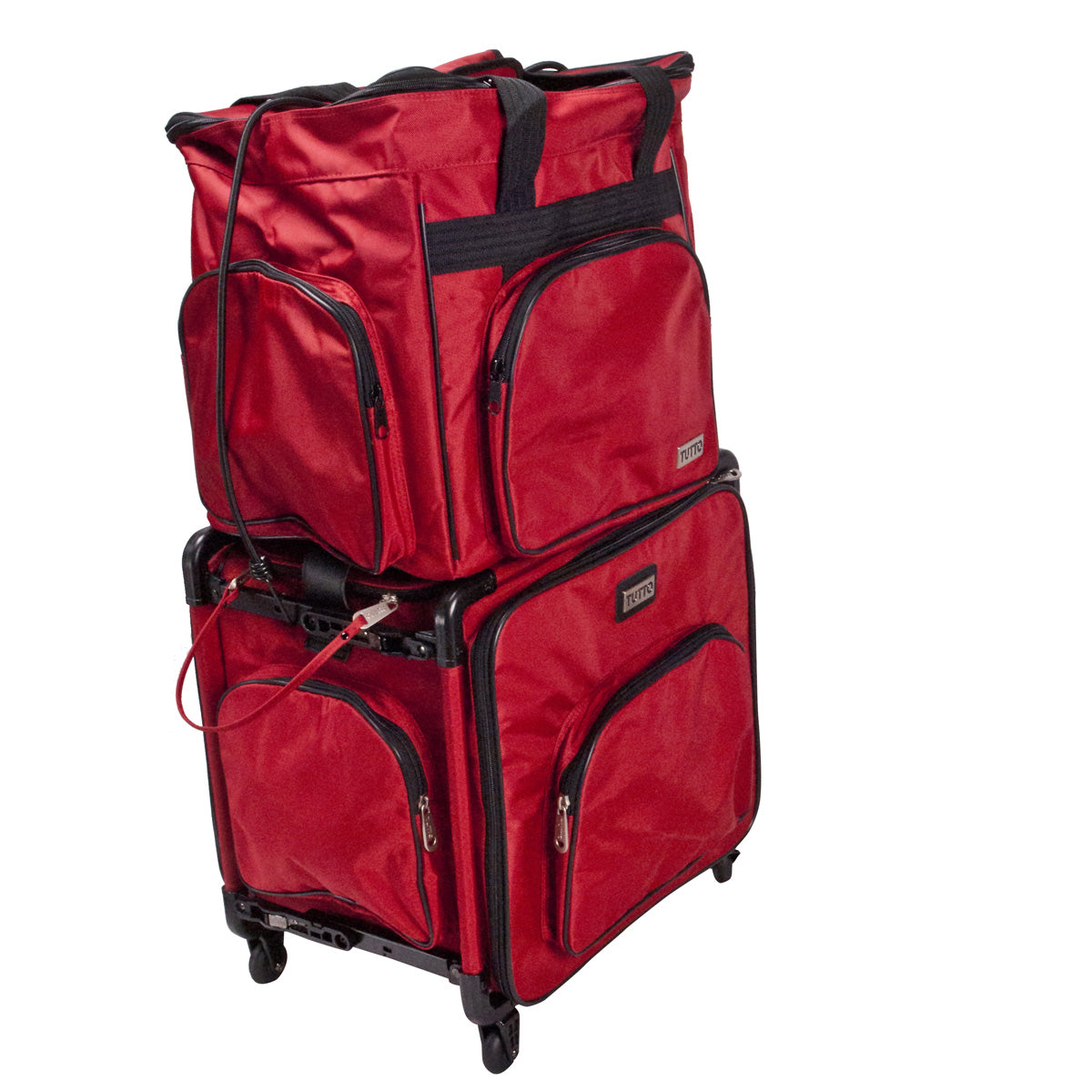 Tutto Serger Tote on Wheels Cherry Red 20 U2