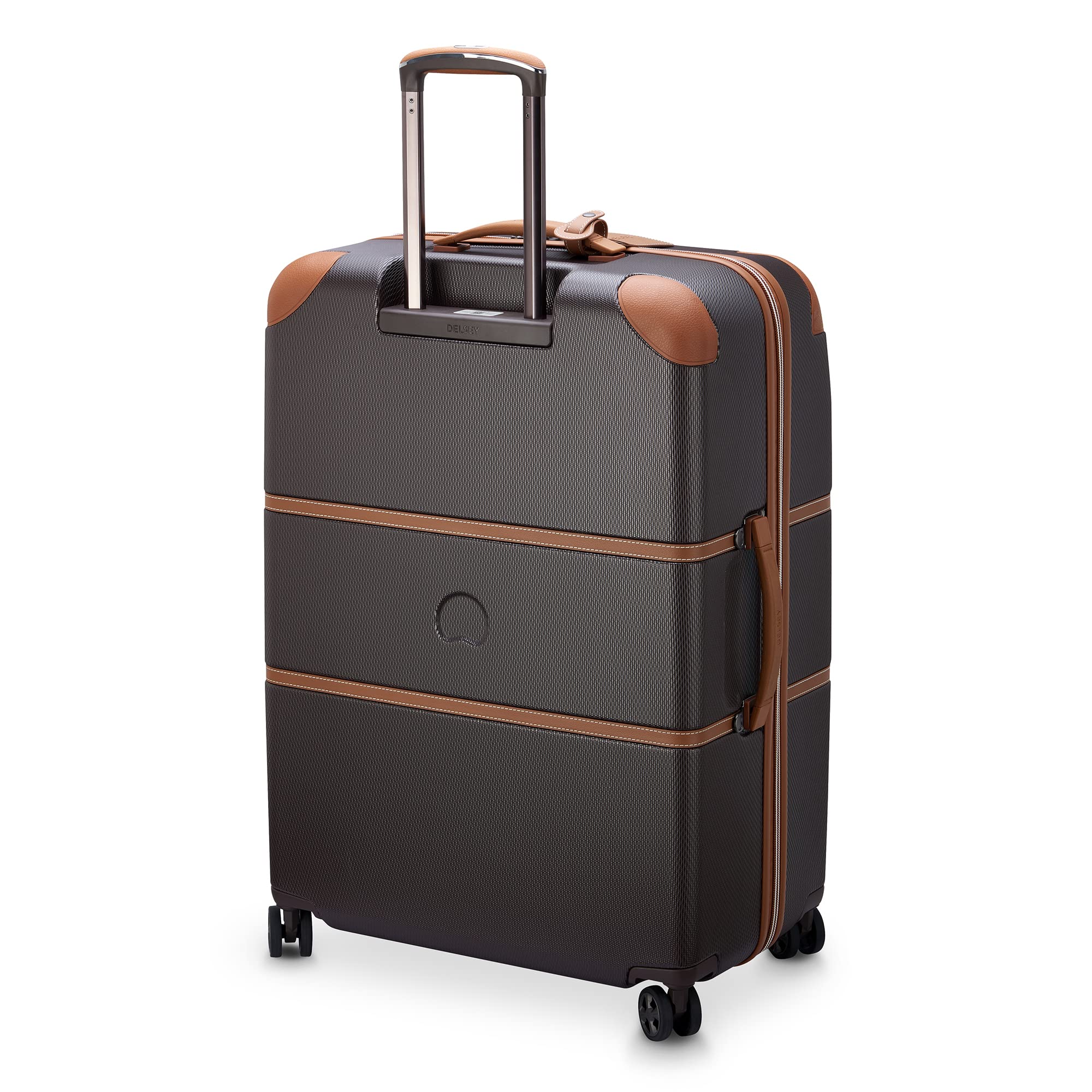 DELSEY Paris Chatelet Air 2.0 Hardside Luggage with Spinner Wheels ( Chocolate Brown , Checked-Large 28 Inch ) Chocolate Brown Checked Large 28 Inch U6