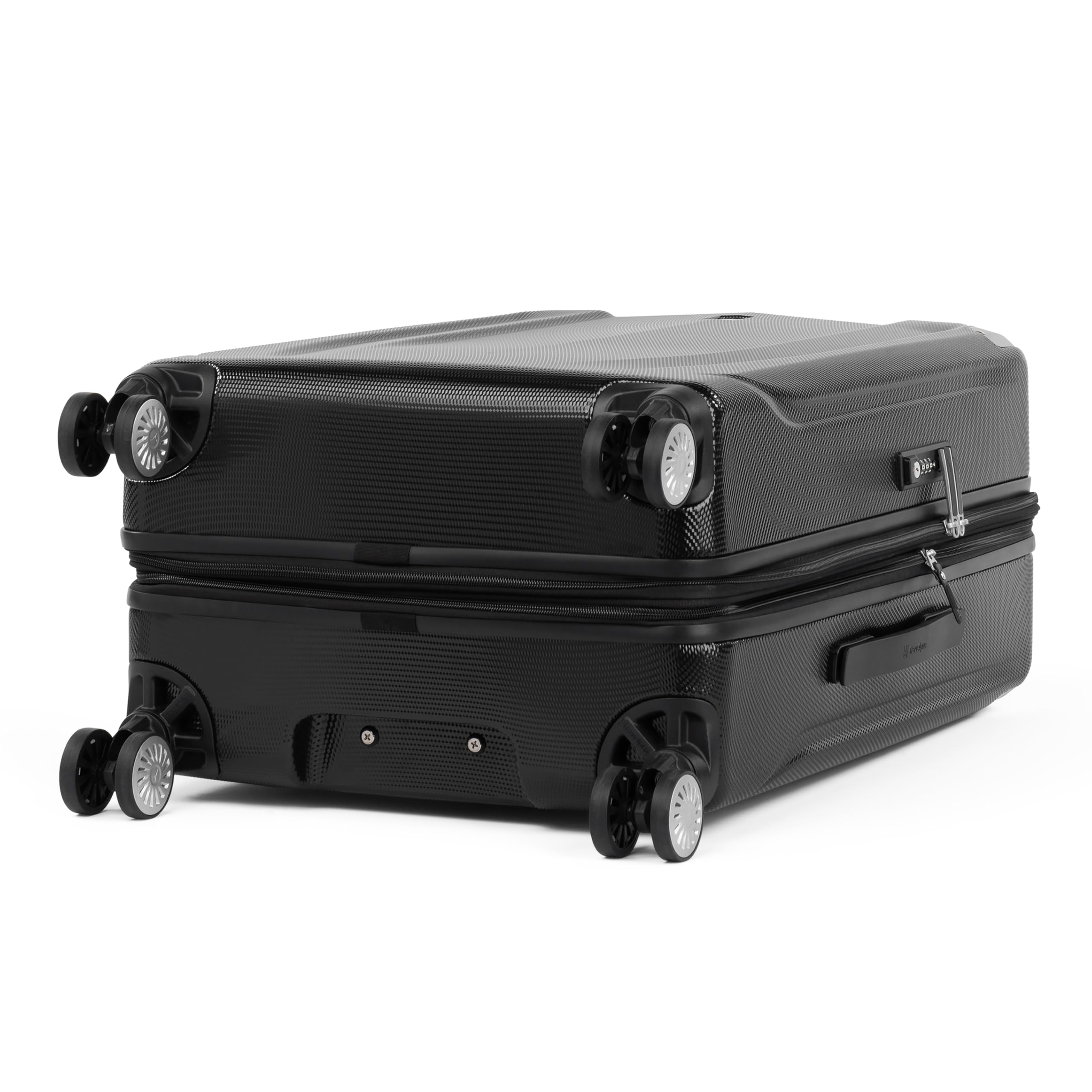 Travelpro Pathways 3 Hardside Expandable Luggage, 8 Spinner Wheels, Lightweight Hard Shell Suitcase, Checked Medium 25 Inch ( Black Knight , Checked Medium 25 Inch ) Black Knight Checked Medium 25 Inch U3