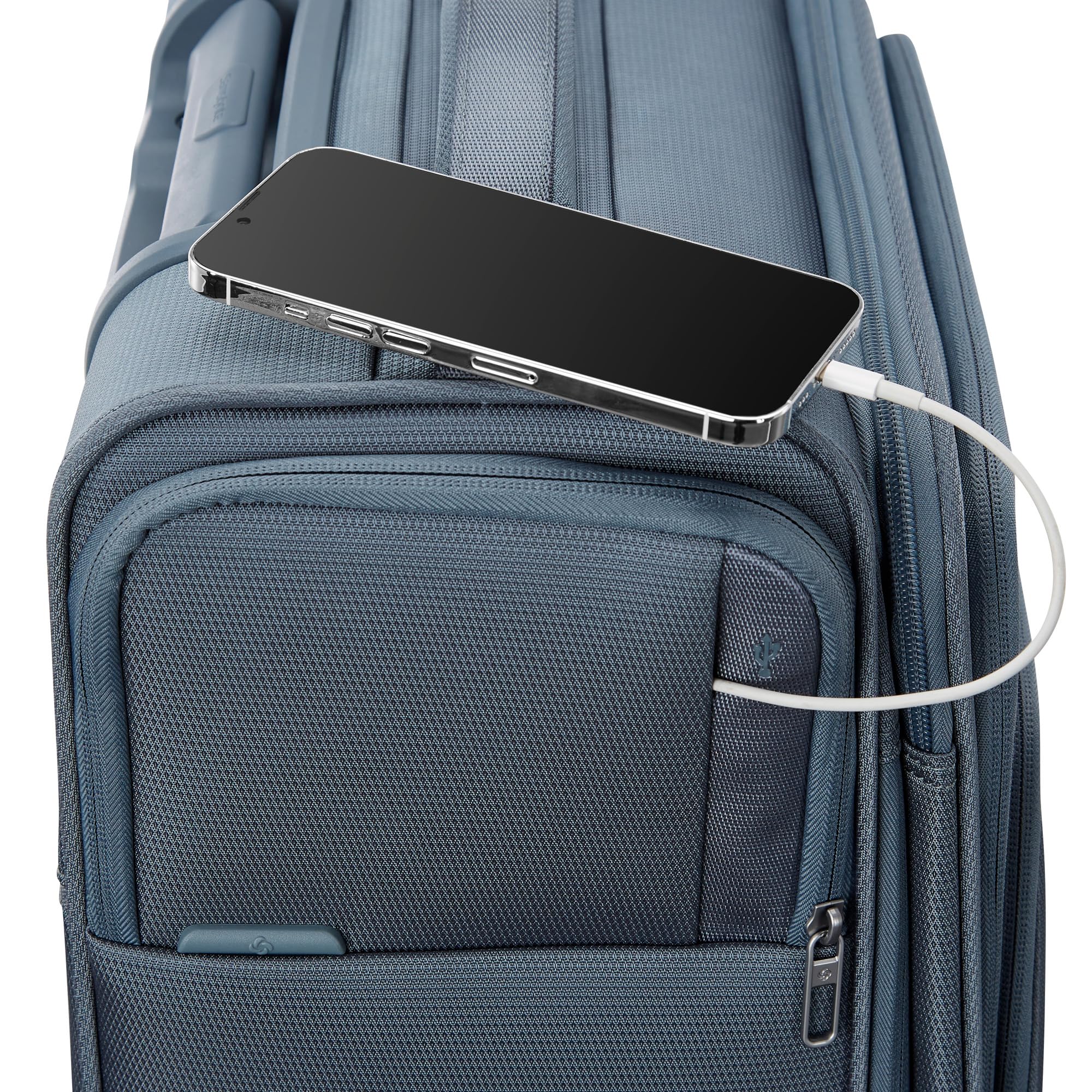 Samsonite UpLIFT Lightweight Softside Expandable Luggage ( Cerulean Blue , Carry-On ) Cerulean Blue Carry On U7
