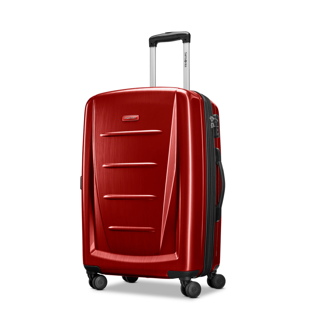 Samsonite Winfield 2 Checked-Medium 24-Inch Hardside Expandable Luggage with Spinner Wheels ( Burgundy , Checked-Medium 24-Inch ) Burgundy Checked Medium 24 Inch U17