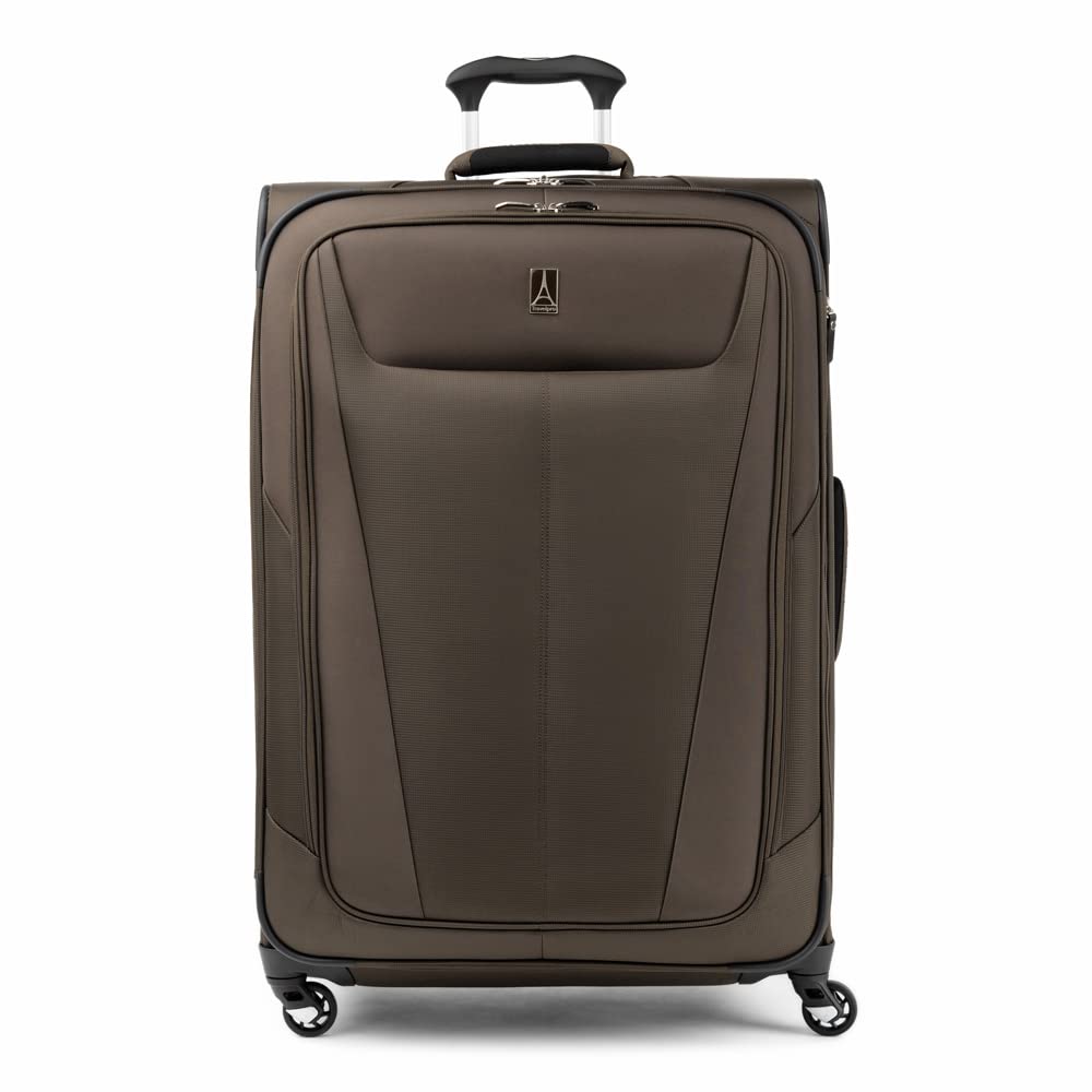 Travelpro Maxlite 5 Softside Expandable Luggage with 4 Spinner Wheels, Lightweight Suitcase, Men and Women ( Mocha , Checked-Large 29-Inch ) Mocha Checked Large 29 Inch U19