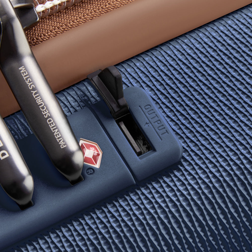 DELSEY Paris Chatelet Air 2.0 Hardside Luggage with Spinner Wheels ( Navy Blue , Carry-on 20 Inch ) Navy Blue Carry On 20 Inch U6