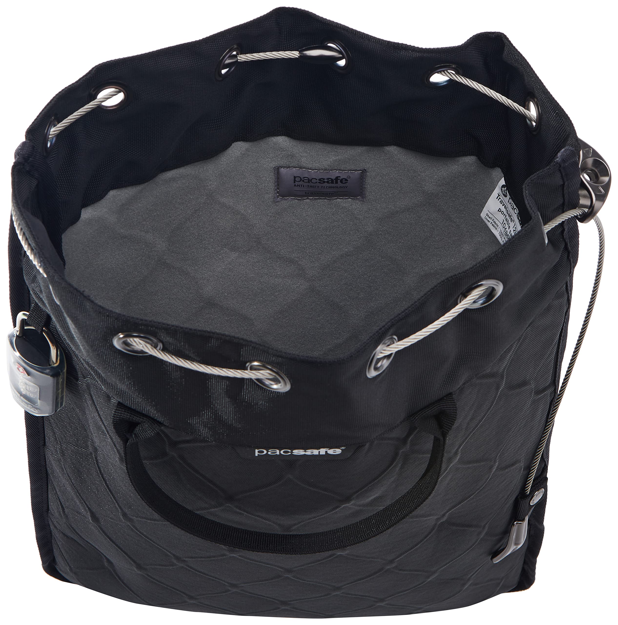 Pacsafe Travelsafe 12L GII Portable safe ( Black , 12 Liter ) Black 12 Liter U2