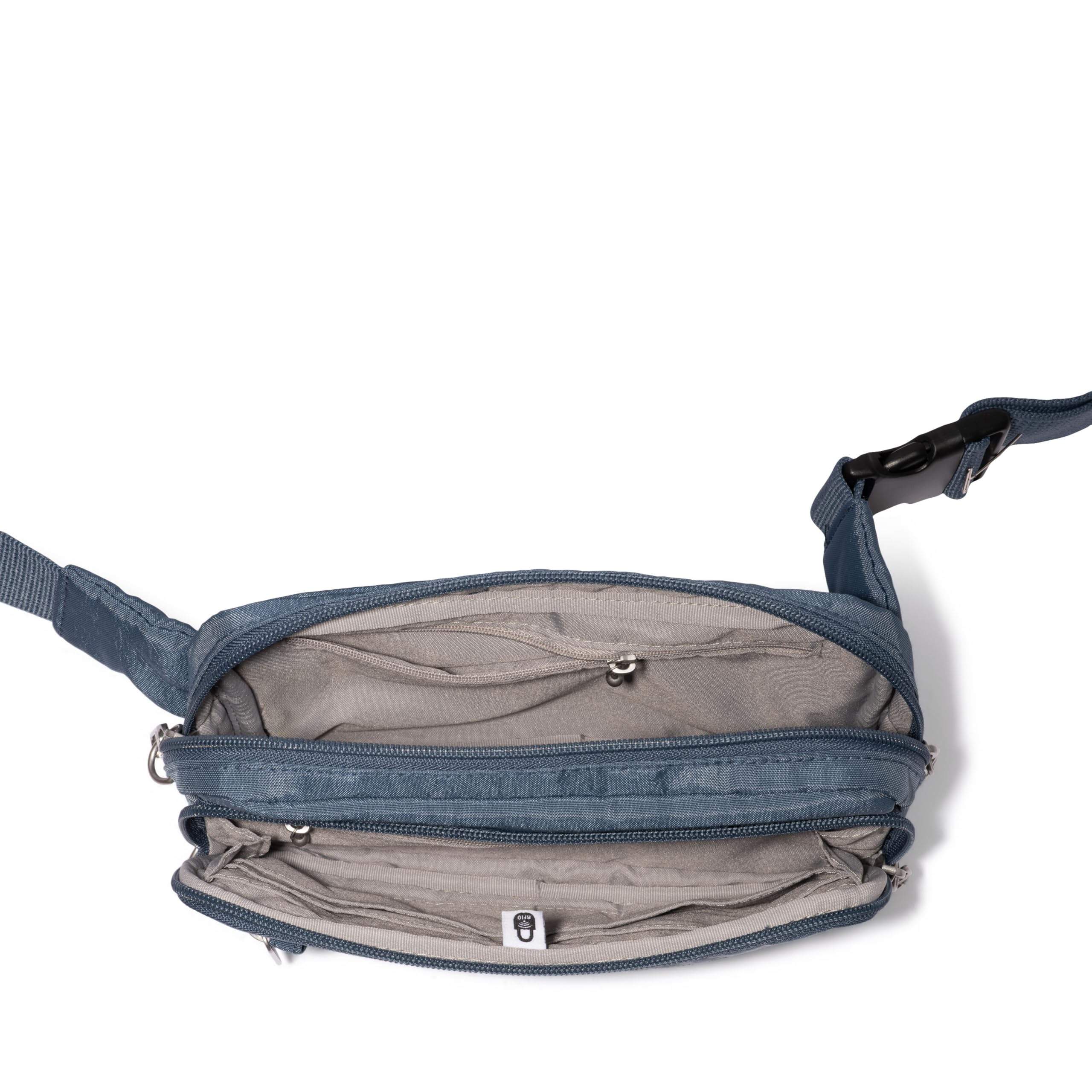 Baggallini Securtex anti-theft belt bag ( Mist , One Size ) Mist One Size U1
