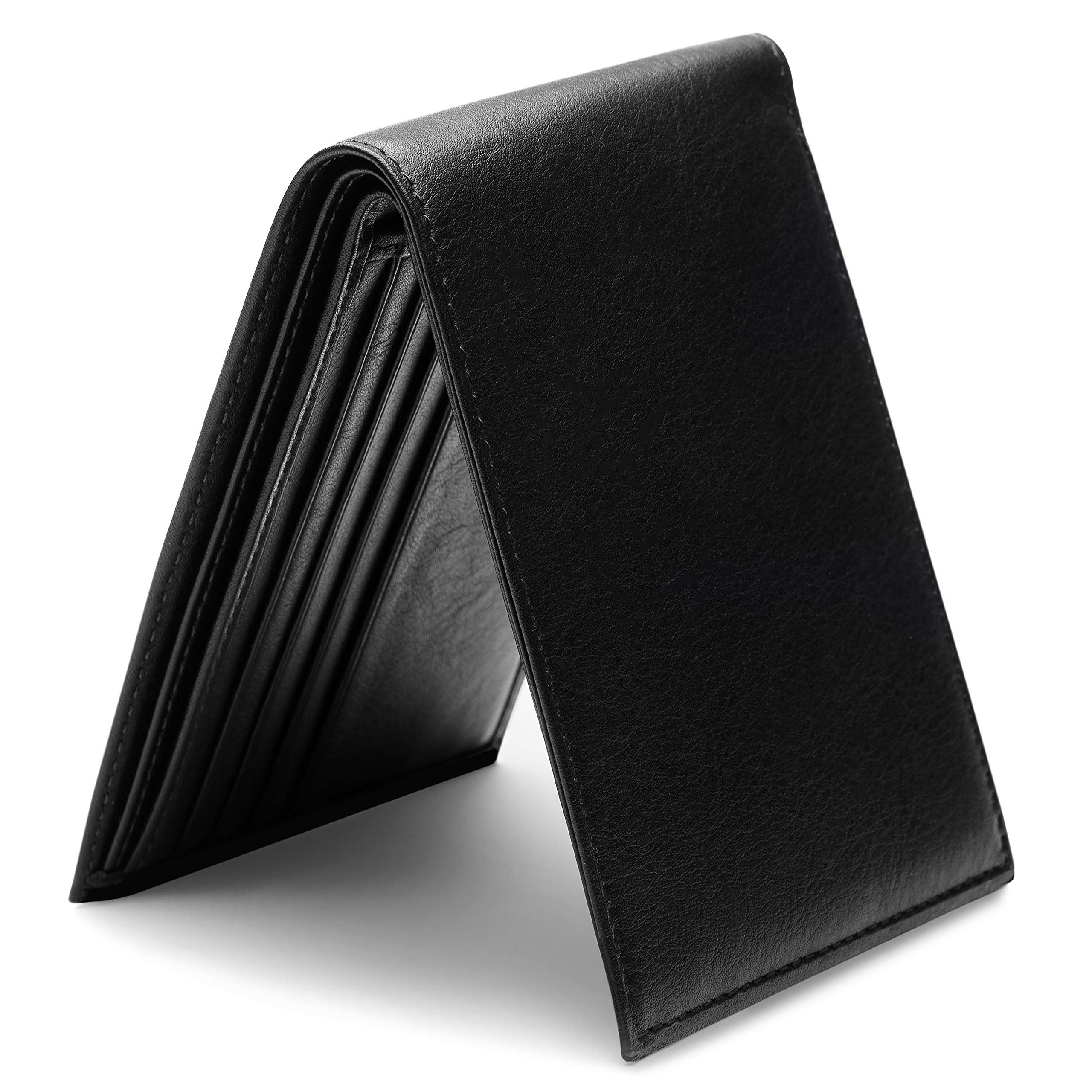Bosca Men’s Wallet, Nappa Vitello Leather Executive I.D. Wallet with RFID Blocking ( Black , One Size ) Black One Size U5