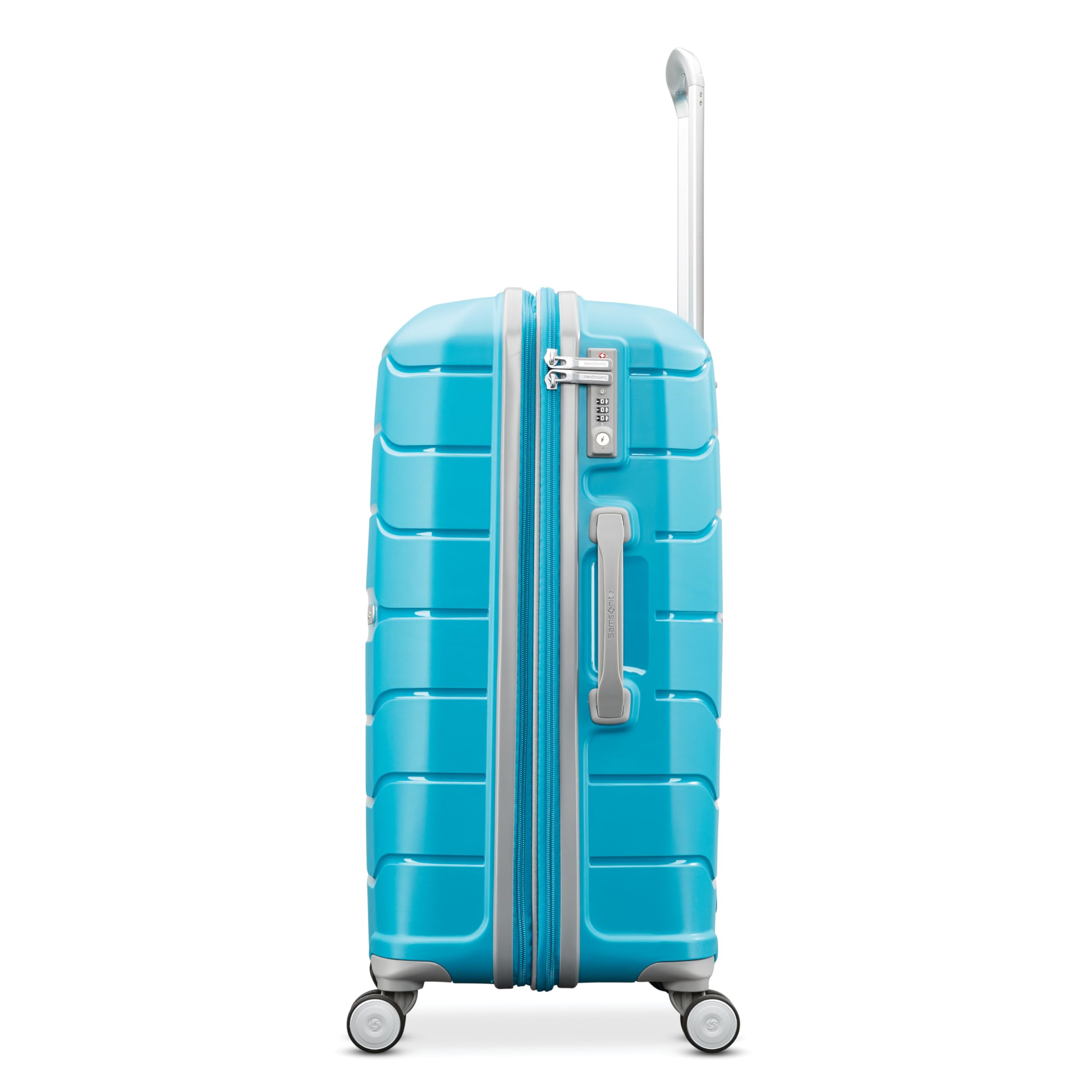 Samsonite Freeform Hardside Expandable with Double Spinner Wheels ( Ocean Blue , Checked-Large Spinner ) Ocean Blue Checked Large Spinner U9