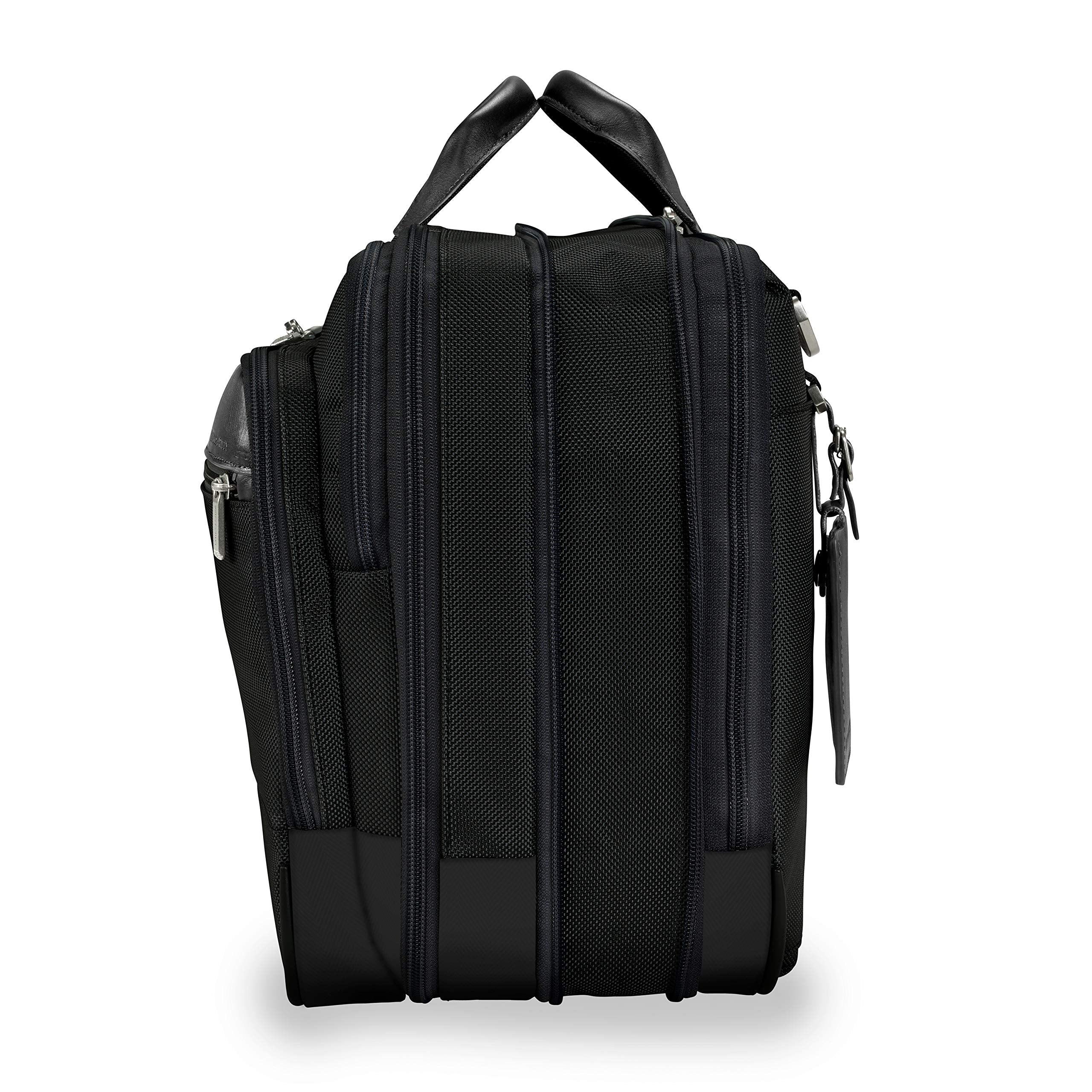 Briggs & Riley @work Medium Expandable Brief ( Black , Medium ) Black Medium U3