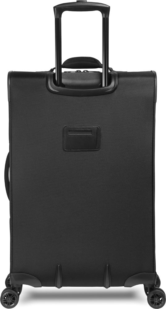 WallyBags Solutions 25 Expandable Spinner with Removable Garment Bag ( Black , One Size ) Black One Size U2