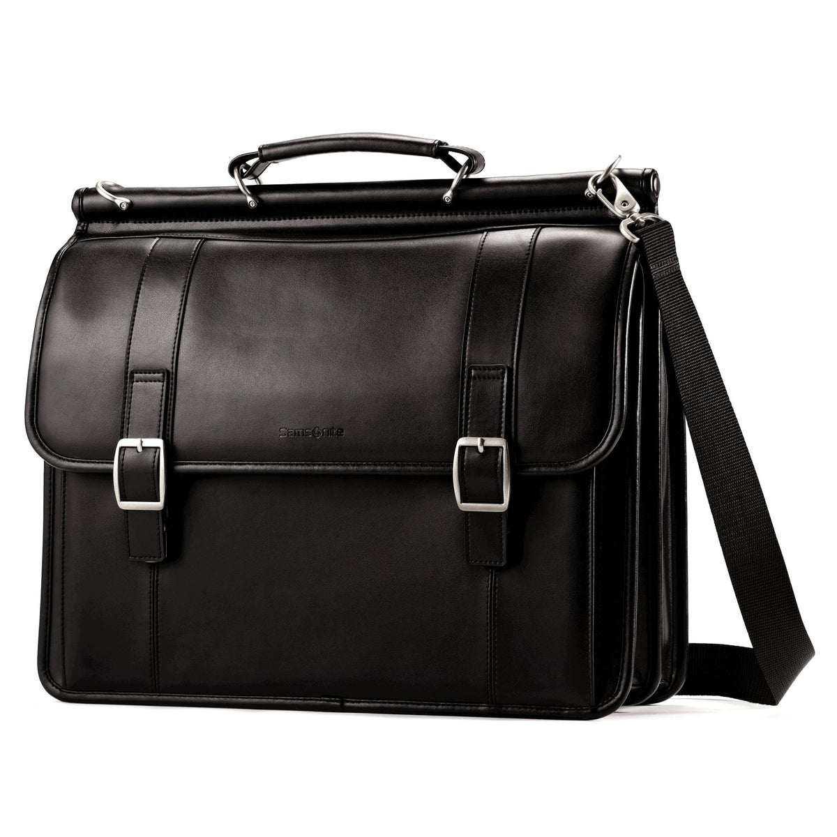 Samsonite Luggage Dowel Flapover Busess Case ( Black , 16" ) Black 16 U1