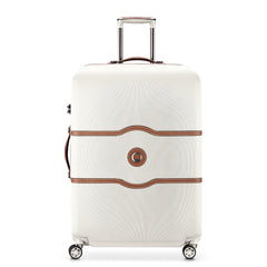 DELSEY Paris Chatelet Hardside Luggage with Spinner Wheels ( Champagne White , Checked-Large 28 Inch ) Champagne White Checked Large 28 Inch U2