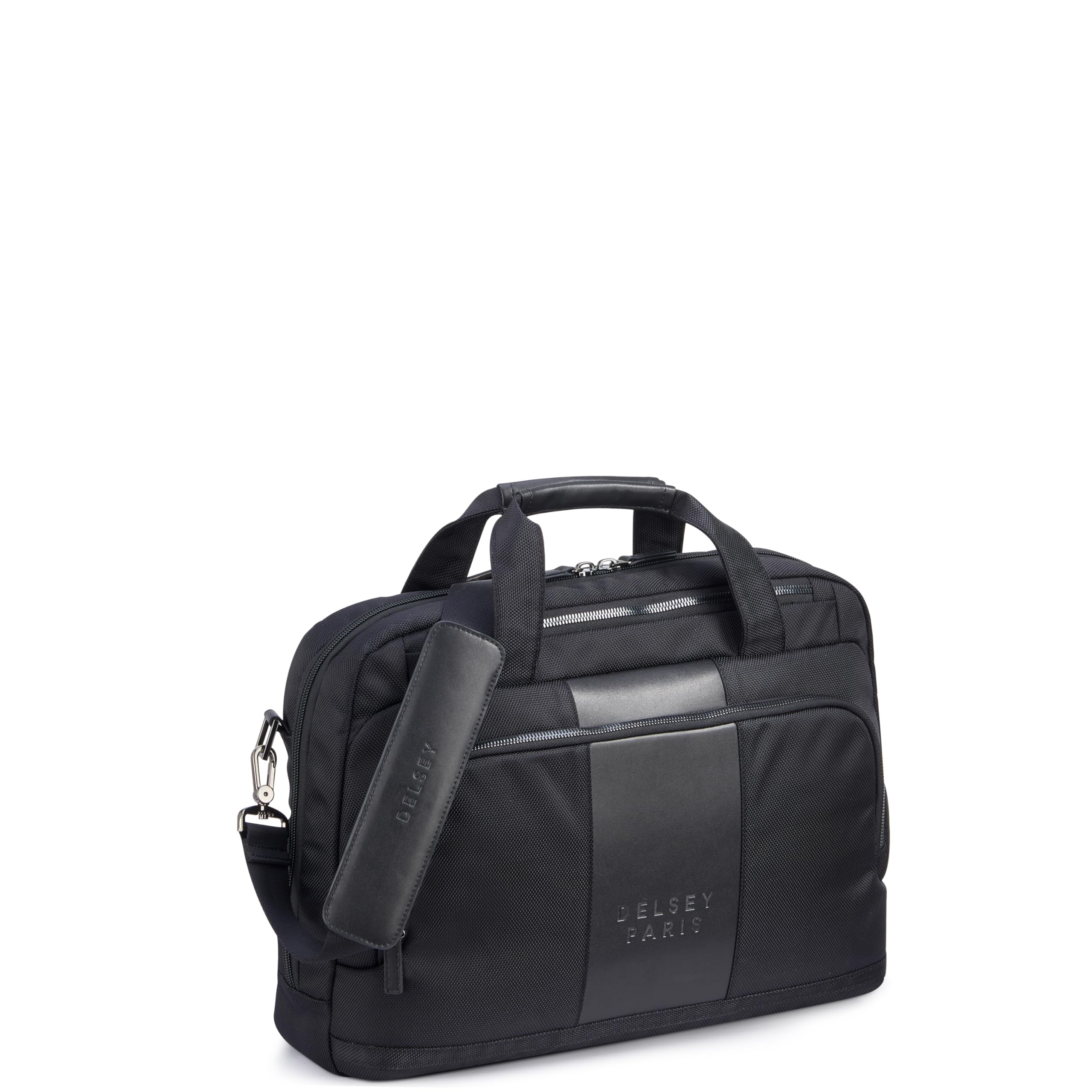 DELSEY PARIS Wagram Briefcase with Laptop Sleeve ( Black , One Size ) Black One Size U1