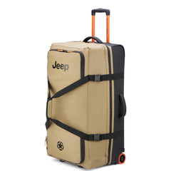 Jeep JS005A Two Wheel Rolling Travel Duffle Bag ( Warm Sand , 31 Inch ) Warm Sand 31 Inch U1