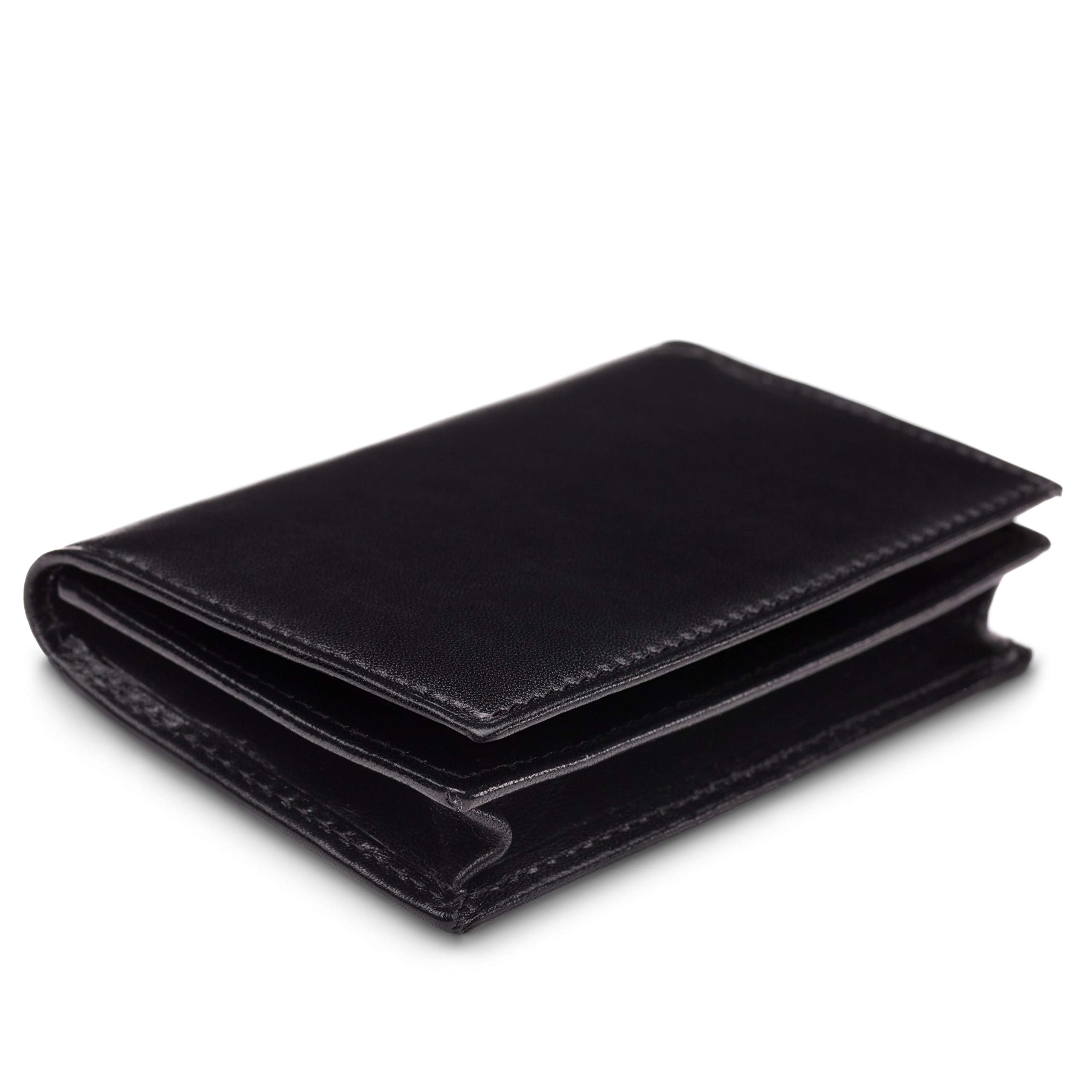 Bosca Men's Wallet, Old Leather Full Gusset 2-Pocket Card Case Wallet with I.D. Window ( Black , One Size ) Black One Size U4