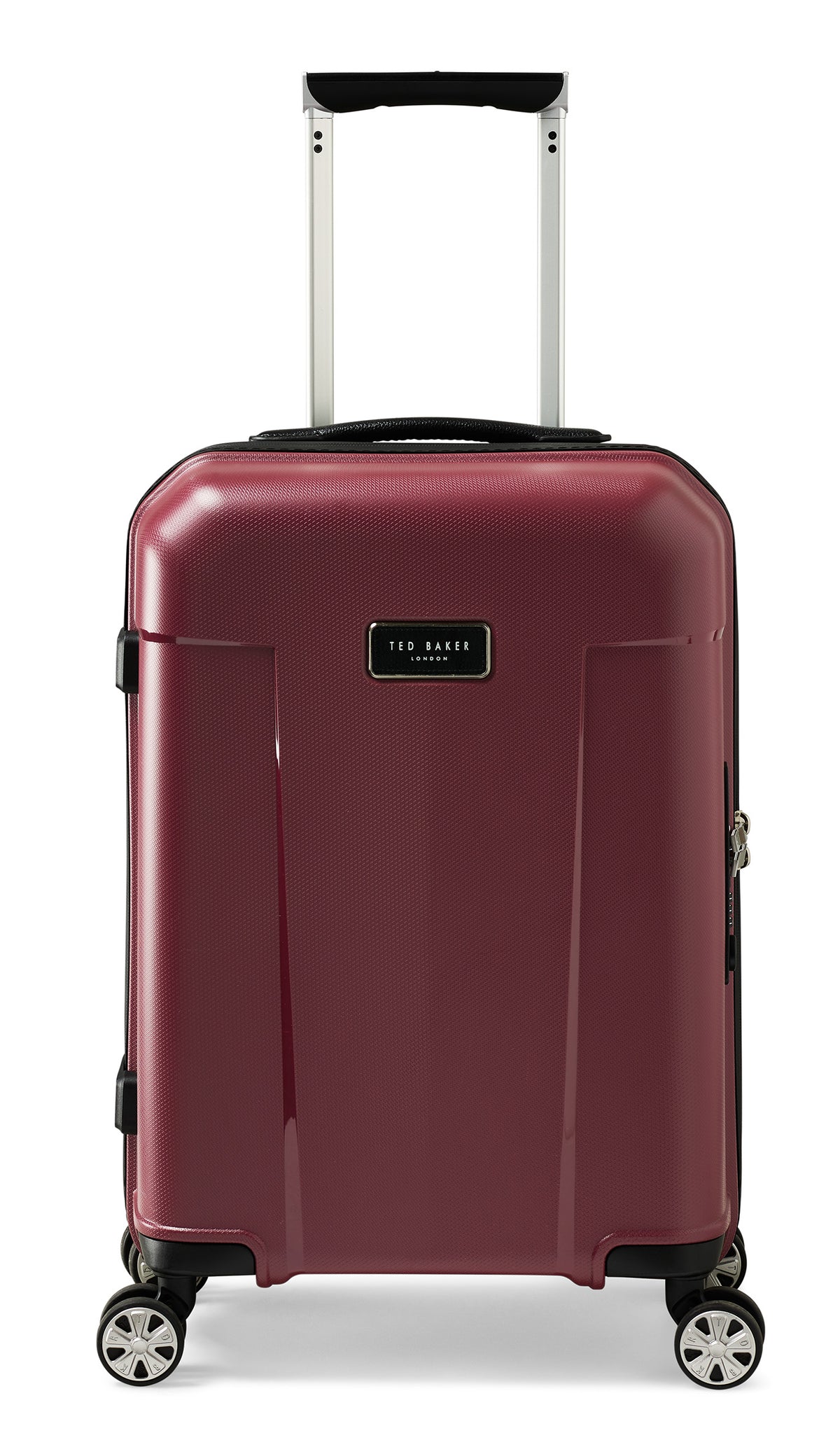 Ted Baker Flying Colours Hardside Trolley 4 Wheel Spinner, TSA Lock, Lightweight Suitcase, Men and Women ( Damson Berry , 20-Inch Carry-On ) Damson Berry 20 Inch Carry On U1