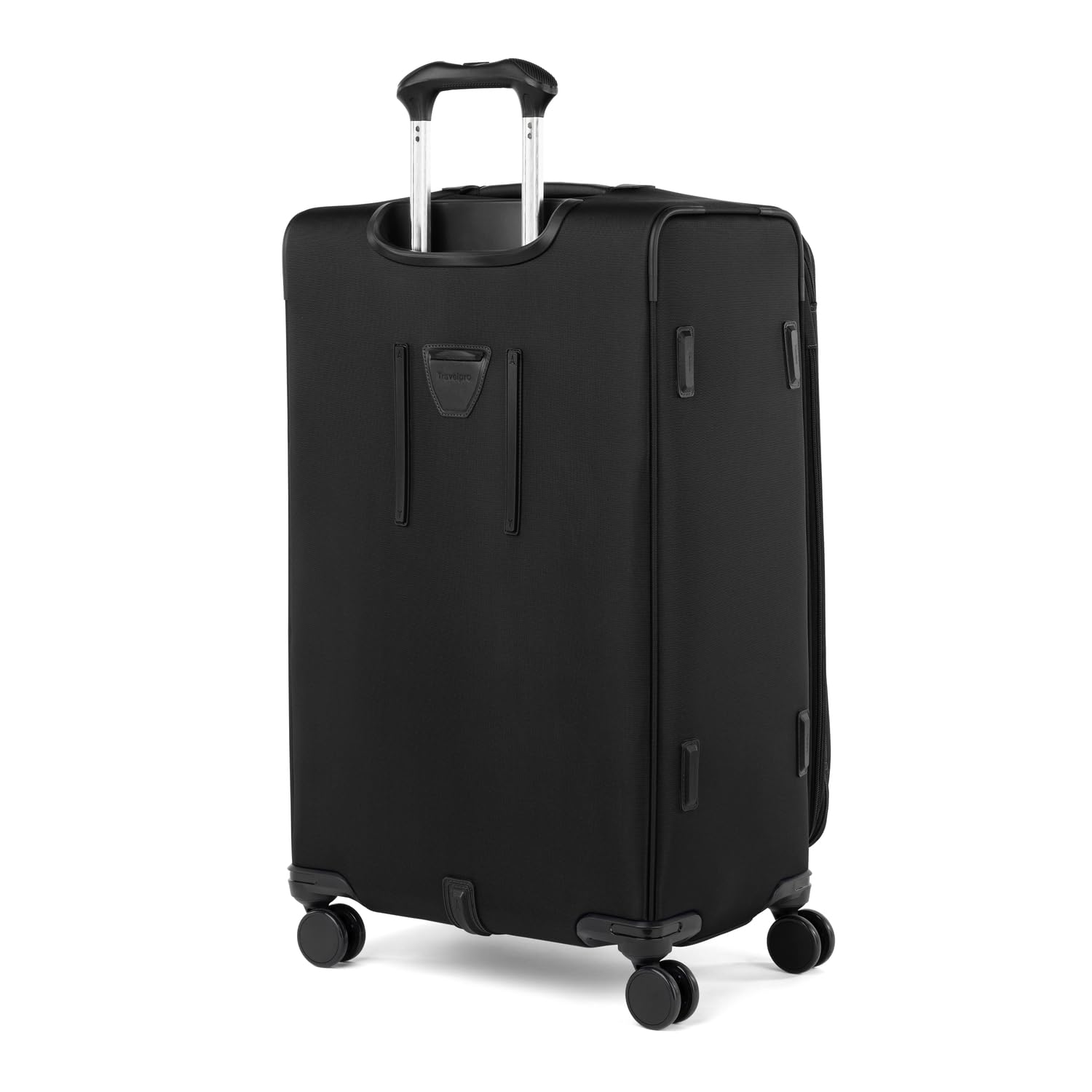 Travelpro Versapack + Lightweight Softside Expandable Checked Luggage, 8 Spinner Suitcase, TSA Lock, Men and Women ( Black , Checked Large 29-Inch ) Black Checked Large 29 Inch U1