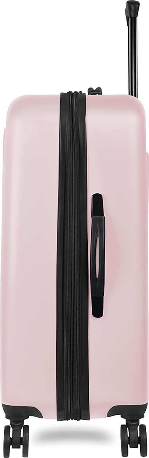 TOTAL TRAVELWARE Passage Expandable Hardside Spinner ( Pink , Checked-Medium 24-Inch ) Pink Checked Medium 24 Inch U1