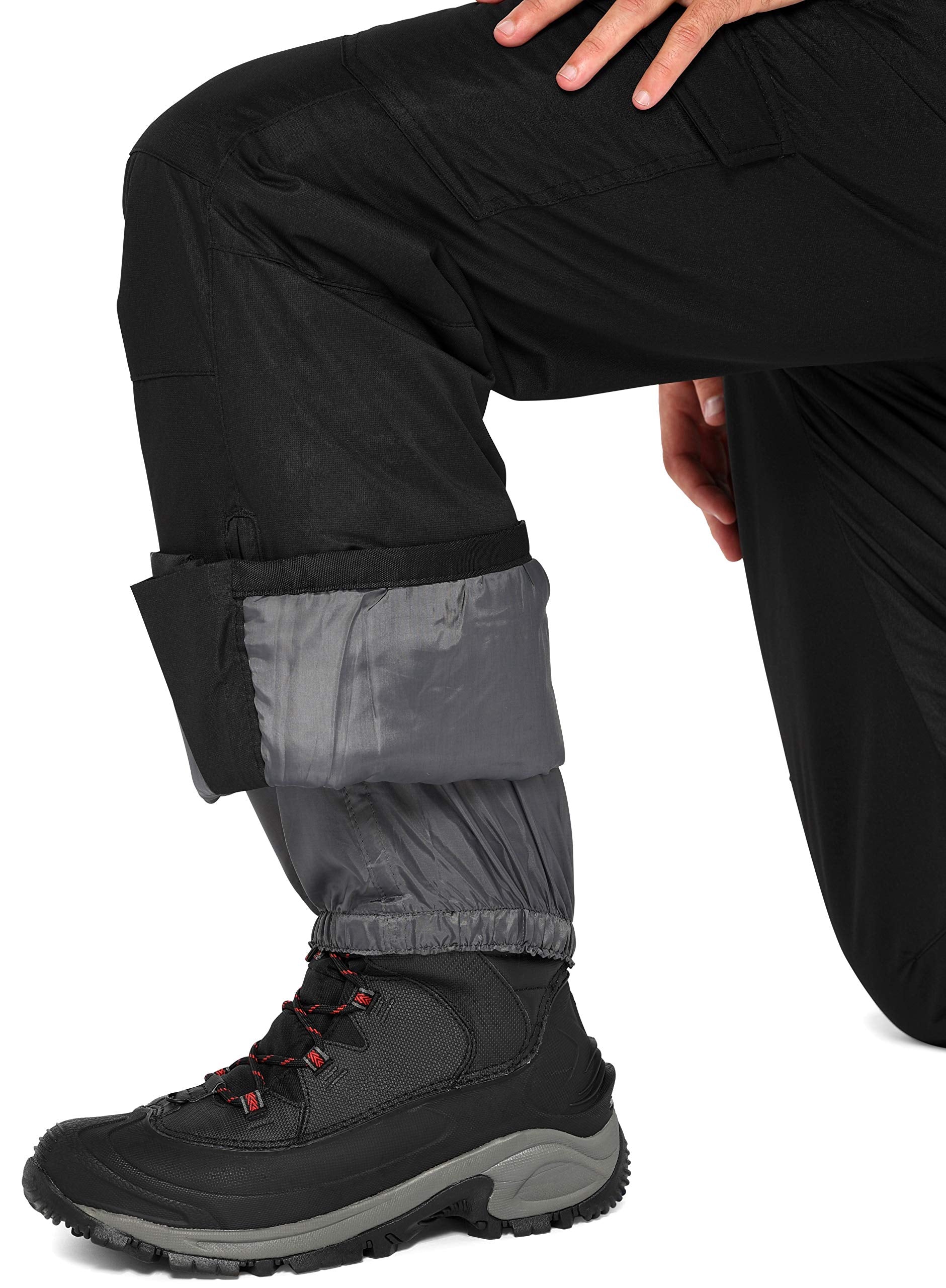 Arctix Mens Essential Insulated Bib ( Black , Medium/32" Inseam ) Black Medium 32 Inseam U2