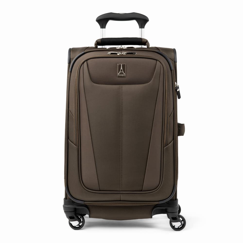 Travelpro Maxlite 5 Softside Expandable Luggage with 4 Spinner Wheels, Lightweight Suitcase, Men and Women ( Mocha , Carry-on 21-Inch ) Mocha Carry On 21 Inch U20