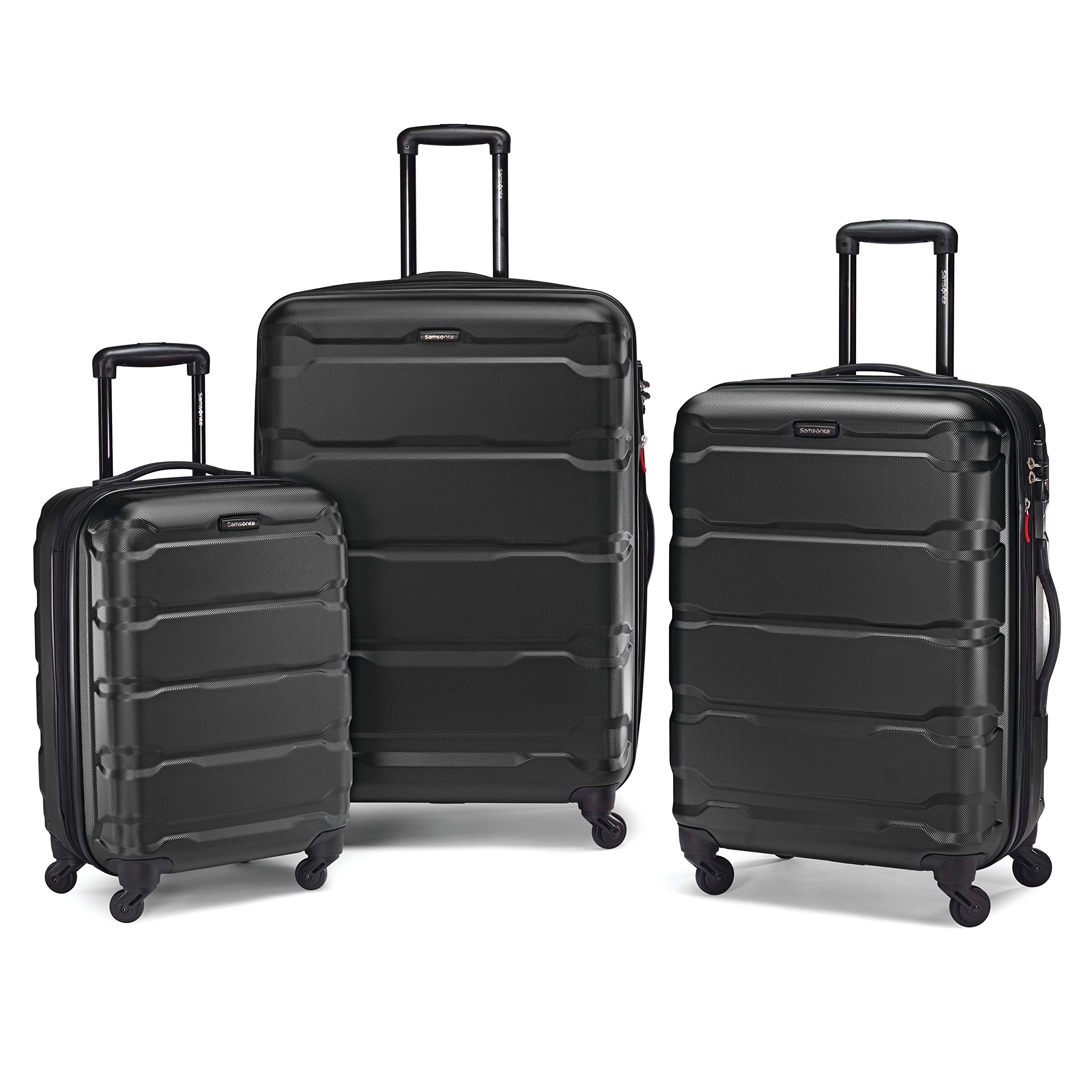 Samsonite Omni Pc Hardside Expandable Luggage with Spinner Wheels Black Checked Large 28 Inch U20