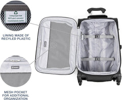 Travelpro Maxlite 5 Softside Expandable Upright 2 Wheel Luggage, Lightweight Suitcase, Men and Women ( Black , Carry-on 20-Inch ) Black Carry On 20 Inch U9
